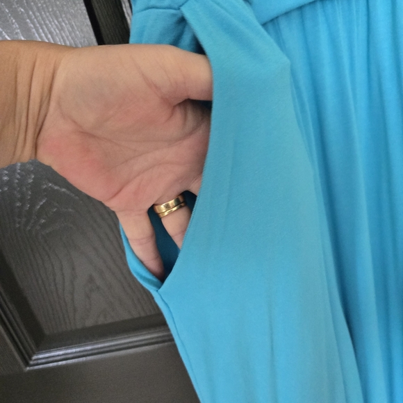 Venus Bright Blue Spagetti Strap Wide Leg Jumpsuit ~ Brand New - Picture 5 of 12